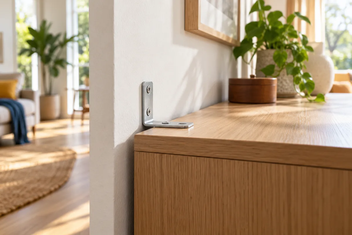 Équerre de fixation murale anti-basculement, choisir une commode